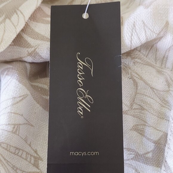 New Tasso Elba Island Cream & Tan Short Sleeve Button Down Shirt Men's Size XXL - Picture 7 of 14